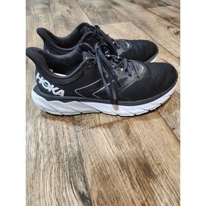 Hoka Arahi 5 Womens Running Shoes Black White Stability Sneakers 9.5 B